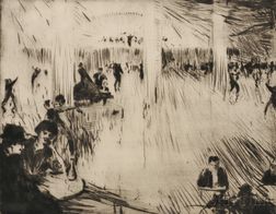 John Rankine Barclay (British, 1884-1962) Paris Dance Hall.